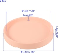 M METERXITY 2 db Keramia Alátét 4,5" Rózsaszín Virágcserép Lezöldítő Tálca 4