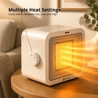 M Mimotec 1500W Kerámia Ventilátoros Fűtőgép 3 Fokozat Termosztát Csendes 8