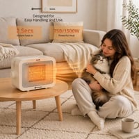 M Mimotec 1500W Kerámia Ventilátoros Fűtőgép 3 Fokozat Termosztát Csendes 4