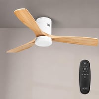 Ventilator de tavan cu LED Mimotec Energy – Ø132 cm, motor DC, 6 viteze, telecomandă, pale cu aspect de lemn, temporizator, mod vară/iarnă 1
