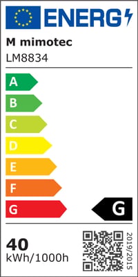 Stropný ventilátor Mimotec s LED osvetlením, biely, s diaľkovým ovládaním, jednosmerný motor (DC), 6 rýchlostí, tiché zasúvateľné lopatky, letný/zimný režim, časovač 8