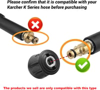 M MINGLE Kärcher nyomásmosó adapter M22 14mm csatlakozóhoz 4