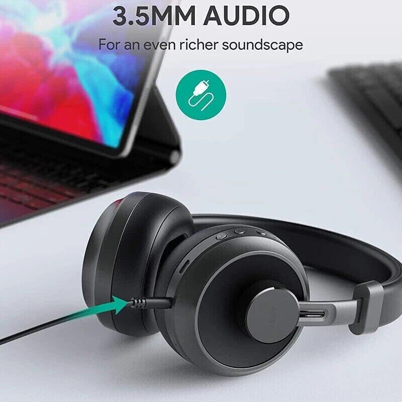 m MU Bluetooth Fejhallgató 25 Órás Akkumulátor, HiFi Stereo, Összecsukható Vezeték Nélküli