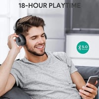 m MU Bluetooth Fejhallgató 25 Órás Akkumulátor, HiFi Stereo, Összecsukható Vezeték Nélküli 3