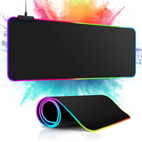 Herná podložka pod myš MU Gaming, RGB, XXL, protišmyková – čierna – 800x300 mm 2