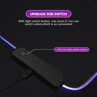 m MU XXL Gaming Egérpad RGB LED 800x300mm Csúszásmentes Gamer Mousepad 4