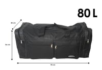 Športová cestovná taška M&N Shop XL – sivá – 80 litrov 2