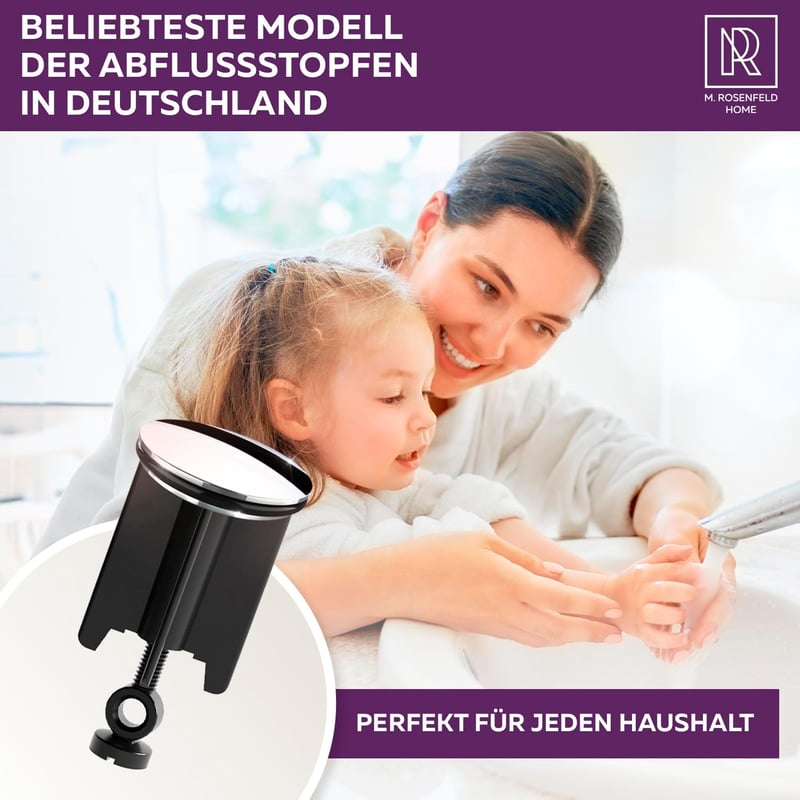 M. Rosenfeld 40mm Krómozott Mosdó Leeresztő Dugó Sárgaréz Univerzális