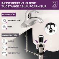 M. Rosenfeld 40mm Krómozott Mosdó Leeresztő Dugó Sárgaréz Univerzális 6