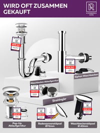 M. ROSENFELD HOME Designer Siphon 130-230 mm Merülőcsővel, 1¼ Colos Fürdőszobai Sifon Tisztítónyílással 7