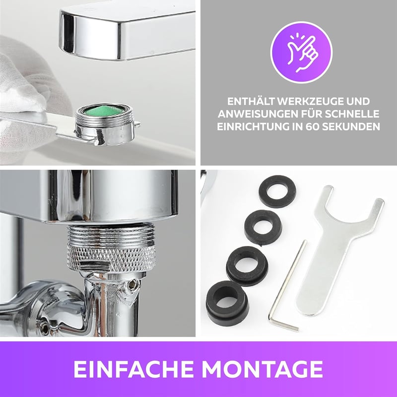 M. ROSENFELD HOME Forgó Csapkiterjesztés 2 Sugaras M20/M22/M24 Adapter