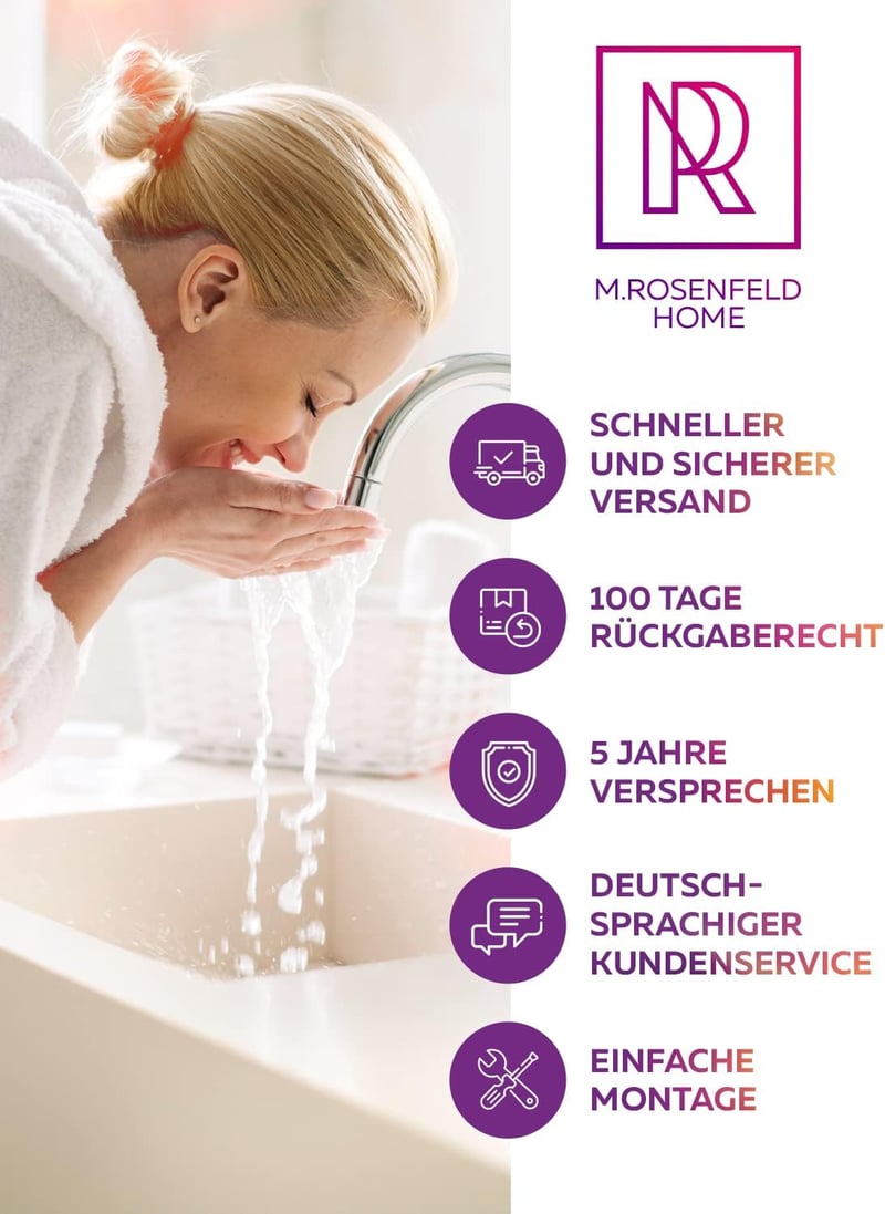M. ROSENFELD HOME Designer Siphon 130-230 mm Merülőcsővel, 1¼ Colos Fürdőszobai Sifon Tisztítónyílással