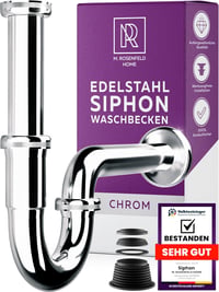 M. ROSENFELD HOME Szifon 1 1/4" Fürdőszobai Lefolyó Szagcsapda Tömítésekkel 1