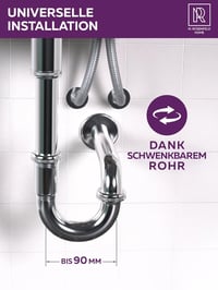 M. ROSENFELD HOME Szifon 1 1/4" Fürdőszobai Lefolyó Szagcsapda Tömítésekkel 7