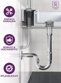 M. ROSENFELD HOME Szifon 1 1/4" Fürdőszobai Lefolyó Szagcsapda Tömítésekkel 8