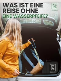 M. ROSENFELD Mini Vízipipa Utazáshoz Táskával és Prémium Kiegészítőkkel - Hordozható Shisha Szett Acrylic Tállal és Rozsdamentes Diffúzorral 9