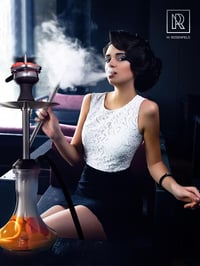M. ROSENFELD Rozsdamentes Acél Vízipipa Szett Komplett - Utazó Shisha 2 Fejjel és Tartozékokkal, 150 cm Tömlővel 7