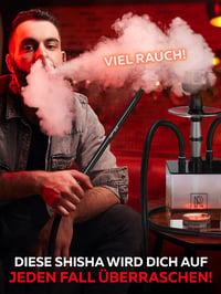 M. ROSENFELD Shisha Szett Komplett Hordozható Táskával - Vízipipa Készlet HMD Fejjel, Szipkával, Alumínium Merülőcsővel, Zöld 4