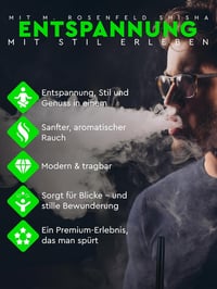 M. ROSENFELD Shisha Szett Komplett Hordozható Táskával - Vízipipa Készlet HMD Fejjel, Szipkával, Alumínium Merülőcsővel és Akril Tállal 2