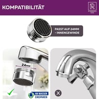 M. ROSENFELD Víztakarékos Csapszűrő M24 - Króm Perlátor Konyhai és Fürdőszobai Csapokhoz, Vízkőgátló Golyós Szűrővel, 5l/perc

AI: I've crea 3