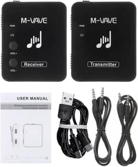 M-VAVE WP9 Wireless In-Ear Monitor 2.4GHz USB töltős fekete 7