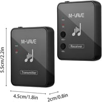 M-VAVE WP9 Wireless In-Ear Monitor 2.4GHz USB töltős fekete 5