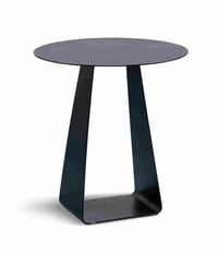 Konferenčný stolík M2 Kollektion Freddy čierny, priemer 45 cm, výška 50 cm, okrúhly príručný stolík do obývačky 2