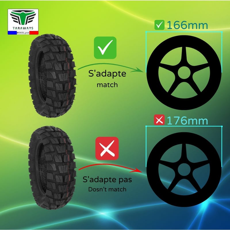 M365Lyon 255x80 Gumiabroncs és Belső Cső Elektromos Rollerhez