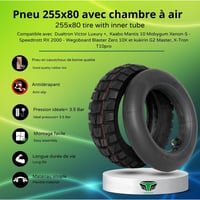 M365Lyon 255x80 Gumiabroncs és Belső Cső Elektromos Rollerhez 2