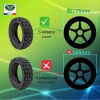 M365Lyon Tubeless Gumiabroncs 10x2.75-6.5 Elektromos Rollerhez 5