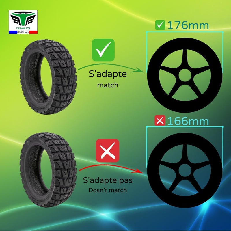 M365Lyon Tubeless Gumiabroncs 10x2.75-6.5 Elektromos Rollerhez