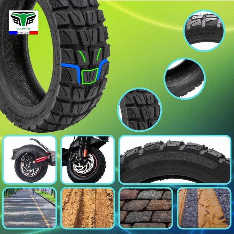M365Lyon Tubeless Gumiabroncs 10x2.75-6.5 Elektromos Rollerhez