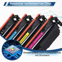 Cartuș toner compatibil M4U SM4Y 220A W2200A cu cip pentru imprimante HP Color LaserJet Pro MFP 4302dw 4302fdw 4202dw 4202dn 4302fdn Negru Cyan Galben Magenta 7