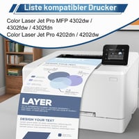Cartuș toner compatibil M4U SM4Y 220A W2200A cu cip pentru imprimante HP Color LaserJet Pro MFP 4302dw 4302fdw 4202dw 4202dn 4302fdn Negru Cyan Galben Magenta 2