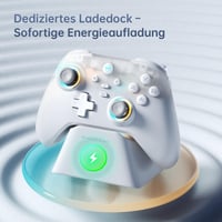 Bezdrôtový PC gamepad Machenike G3V2, Hall Effect joystick, RGB osvetlenie, kompatibilný so Switch/iOS/Android, 1000mAh batéria, čierny 4