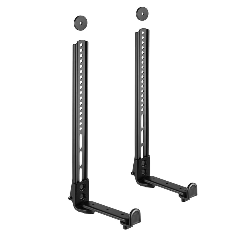 Suport universal pentru soundbar Maclean MC-914, pentru montare deasupra sau dedesubtul televizorului, suport de perete pentru difuzoare cu capacitate de încărcare de până la 15 kg