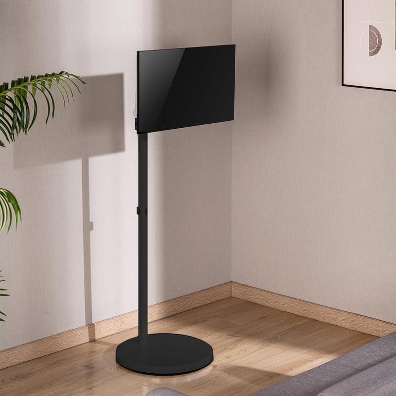Maclean MC-970 mobil TV állvány kerekeken 17-25" képernyőhöz, dönthető és magasságállítható - black