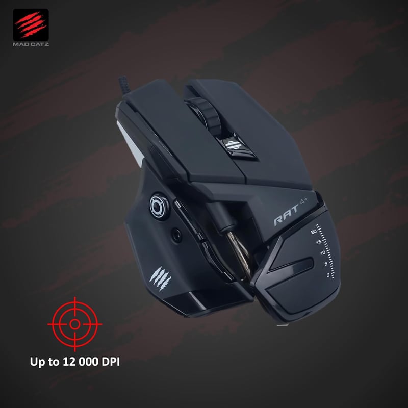 MAD CATZ RAT 6+ Gamer Egér Fekete - Professzionális Gaming Mouse