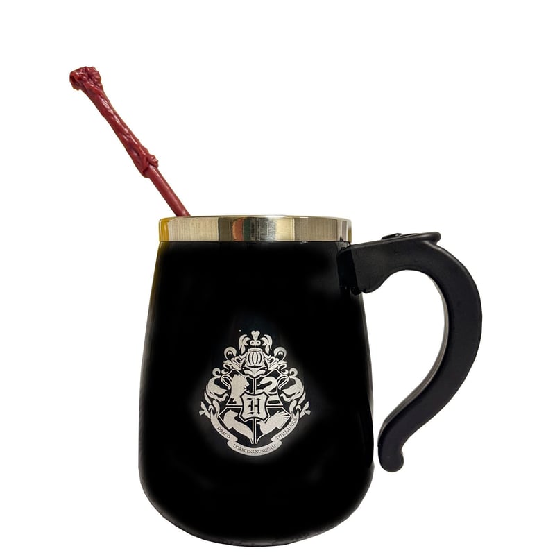 Cană cu auto-amestecare Mad Monkey Harry Potter cu baghetă magică, 350 ml, cană de cafea pentru Muggle și vrăjitori