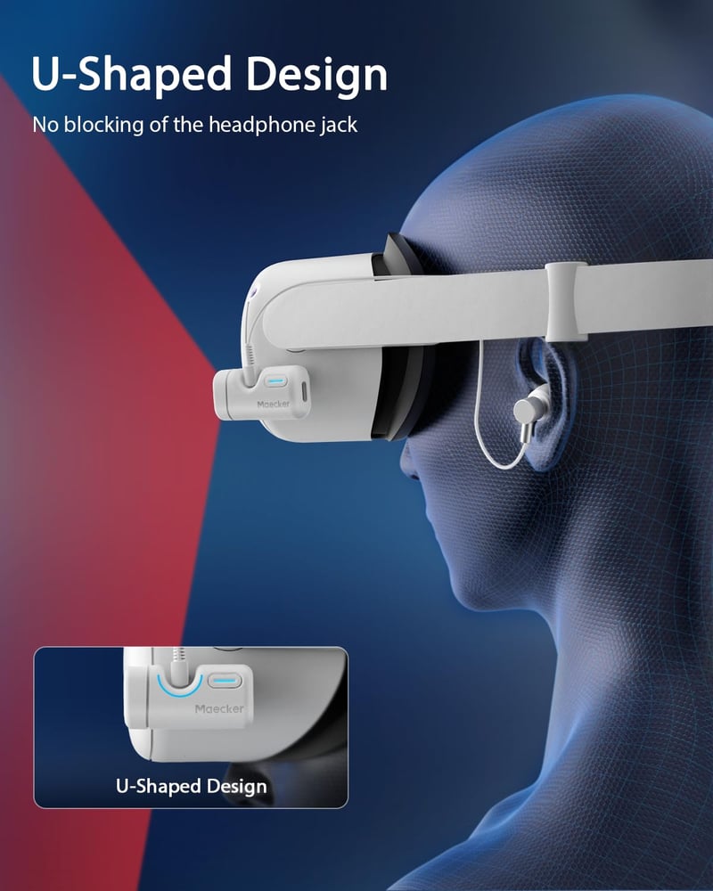 Maecker VR Infravörös Fény Quest 3/3S/2 Nyomkövetéshez Sötétben
