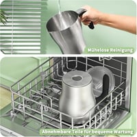 Maestri House DualFro 600 Elektromos Tejhabosító 12-az-1-ben, 600ml Rozsdamentes Acél Tejgőzölő Változtatható Hőmérséklettel 7