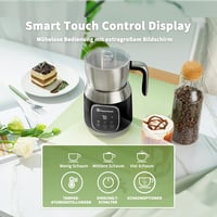 Maestri House DualFro 600 Elektromos Tejhabosító 12-az-1-ben, 600ml Rozsdamentes Acél Tejgőzölő Változtatható Hőmérséklettel 5