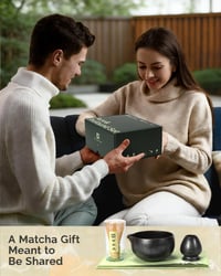 Maestri House matcha készlet 7 részes - kerámia tál, habverő, tartó, szita, kendő - bazaltfekete 8