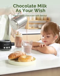 Maestri House Tejhabosító 500ml 4-in-1 Elektromos Tejhab Készítő 600W Érintéses Vezérlés Meleg Hideg Tej Latte Cappuccino 2