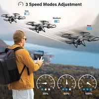 MAETOT 1080P HD Kamerás Drón - RC Quadcopter Kezdőknek és Haladóknak, Hang és Gesztus Vezérlés, 360° Flip Funkció, Applikációs Irányítás 7