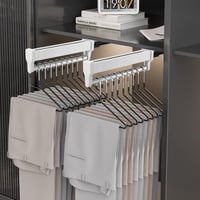 MAFAGE Teljeszkópos Ruhaakasztó Fehér 597mm Állítható Gardróbsín 6