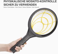 mafiti Elektromos Légycsapó, Kivehető Elemekkel, Szagtalan Rovarirtó, Beltéri és Kültéri Használatra, Sárga-Fekete 7