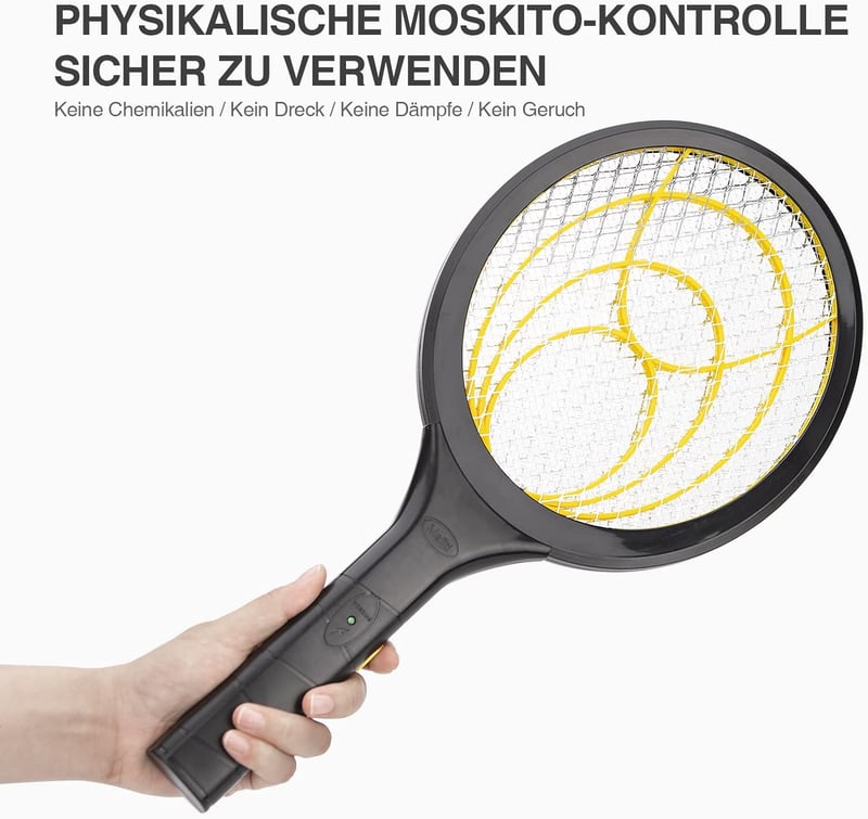 mafiti Elektromos Légycsapó, Kivehető Elemekkel, Szagtalan Rovarirtó, Beltéri és Kültéri Használatra, Sárga-Fekete