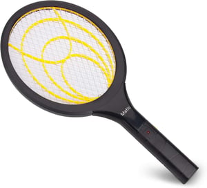 Paletă electrică anti-insecte Mafiti, cu baterii detașabile, insecticid inodor, pentru uz interior și exterior, galben-negru