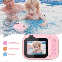 Mafiti Vízálló Digitális Fényképezőgép 48MP 1080P Full HD - 3m Vízmélységig, 10x Zoom, Rózsaszín, Búvárkodáshoz, Úszáshoz, Selfie-hez, 32GB  4